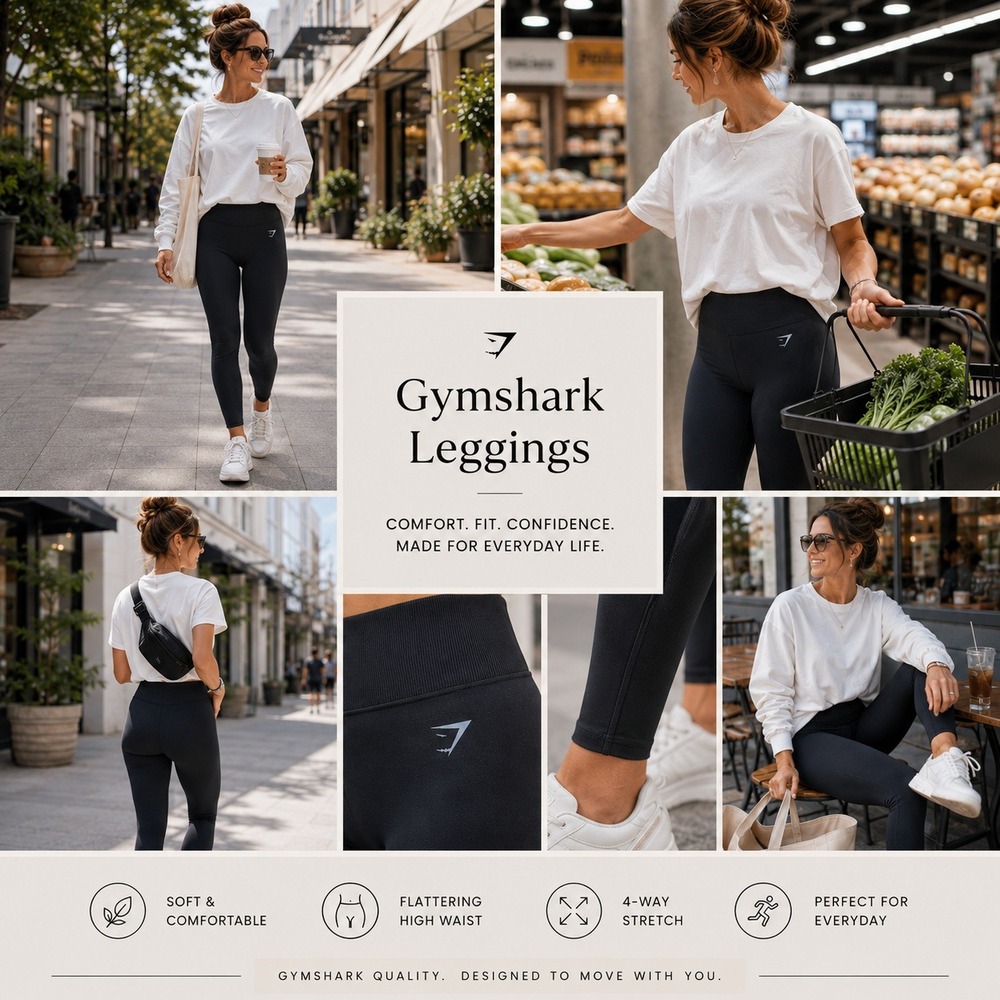 Gymshark Flex High Waisted Seamless Leggings Black Charcoal Gray Womens Athletic